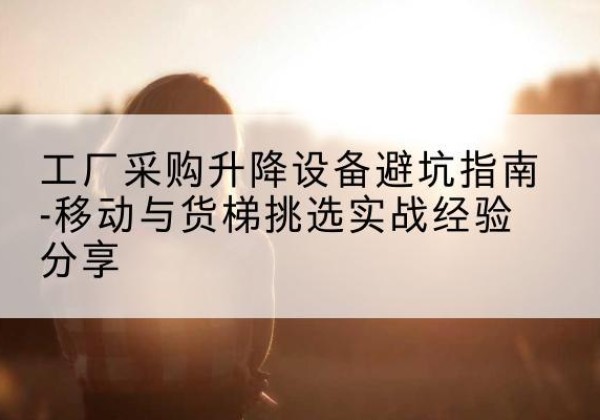 利川移动式升降机怎么选-工厂采购升降设备避坑指南-移动与货梯挑选实战经验分享
